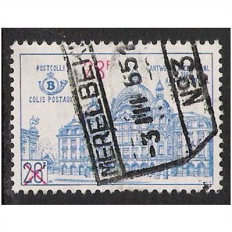 Belgium Pa Mi 57: 28 Fr. on 26 Fr. Antwerp Central Railway Station.