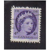 1954 canada queen elizabeth11 4c f/u sg466