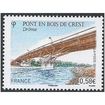 France Mi 5080: Tourism: the Pont en Bois (Wooden Bridge), Ville de Crest.