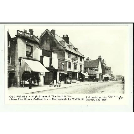 Surrey PUTNEY High Street & Bull and Star Postcard (Collectorcard C1047)