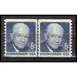 1401 6c Dwight Eisenhower Fine MNH CLP PA0118