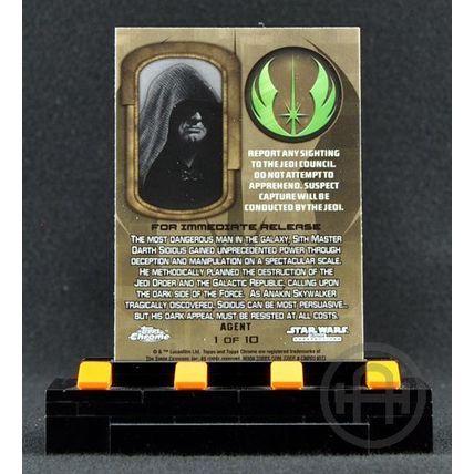 Topps Star Wars Chrome Jedi vs Sith – Insert Set – Threat to Republic (10 cards)