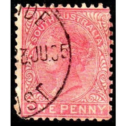South Australia 1899 Queen Victoria 1d Used stamp One Penny SA .