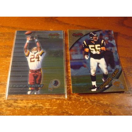 1997-1998 Bowmans Best, 2-Cards, JUNIOR SEAU/CHAMP BAILEY
