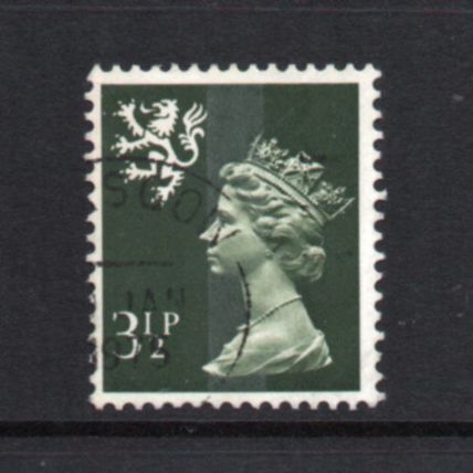 Scotland - 1971-93 - 3½p Olive-Grey (One Centre Phosphor Band) (sg S18) Used