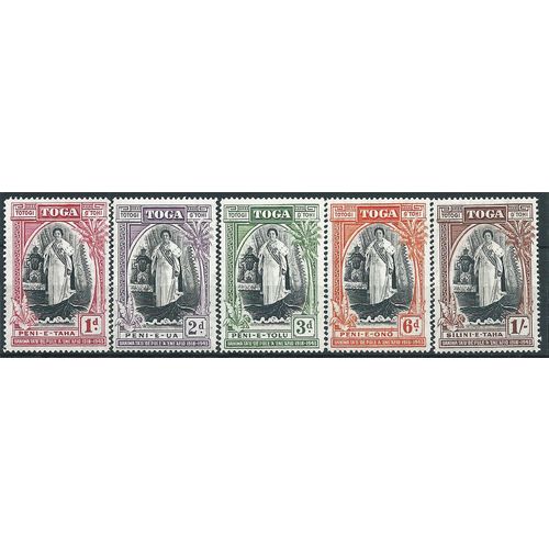 Tonga 1944 Silver Jubilee Set SG83-87 Mounted Mint .. ..