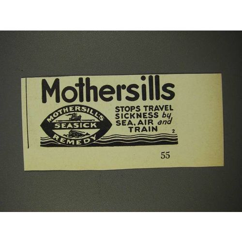 1940 Mothersills Seasick Remedy Ad - Stops Sickness
