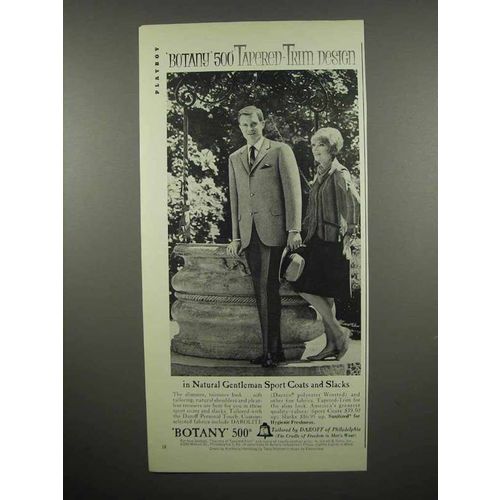 1965 Botany 500 Sports Coat, Slacks Ad - Tapered-Trim