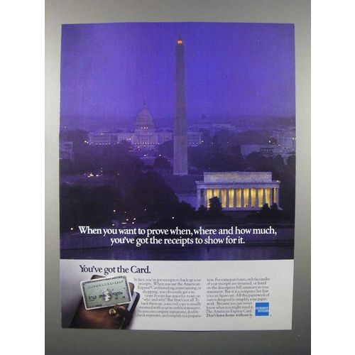 1980 American Express Card Ad - You've Got Receipts