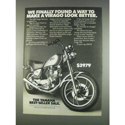 1982 Yamaha Virago 750 Ad - Look Better