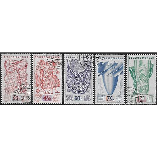 Mi 1068/72: Brussels World Exhibiton 1958.