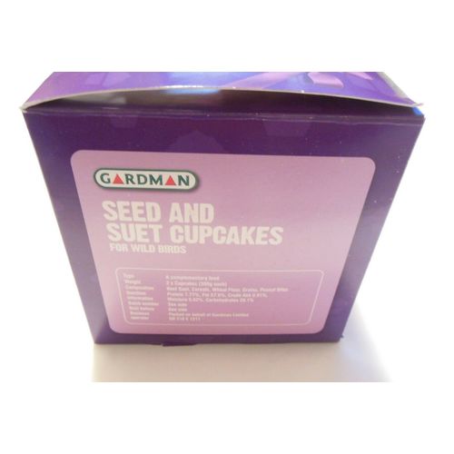 Garden Bird Food Wild Bird Seed and Suet Cupcakes by Gardman