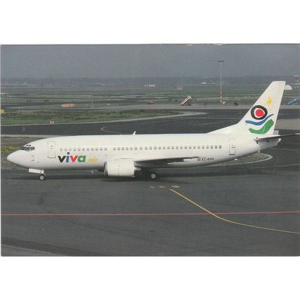 Vivia Boeing B737 3A4 Civil Aviation Postcard (A18625)