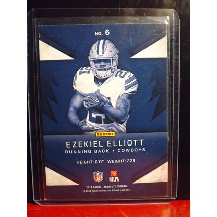 2016 EZEKIEL ELLIOTT (Dallas Cowboys) Absolute Round Up Rookie Card #6