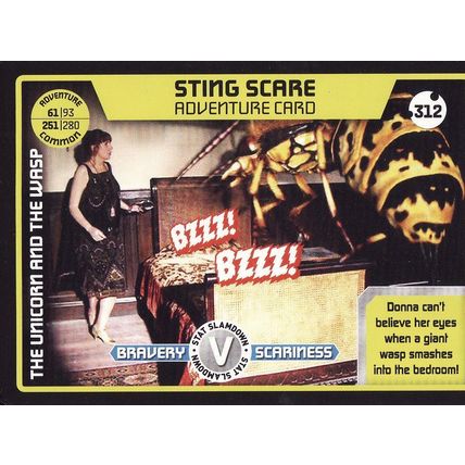Doctor Who Monster Invasion Extreme TCG 312 Sting Scare