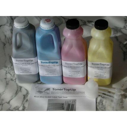 Rainbow Pack Toner Refills Ricoh CL4000 SP-C410 420 Type 145 888311 888308