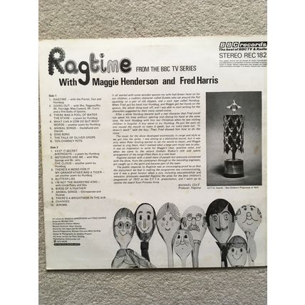 RAGTIME (BBC RECORDS VINYL LP, 1974)