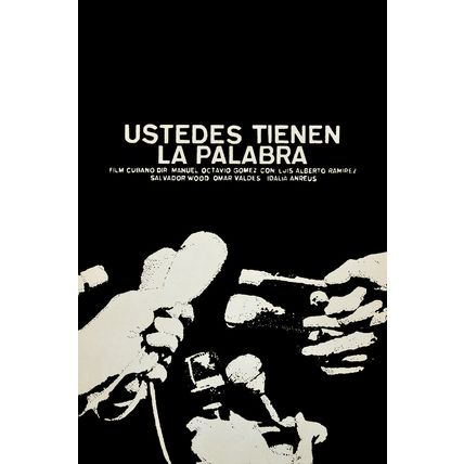 Cuban Movie Poster.USTEDES tienen la palabra.Media.Home room interior design art