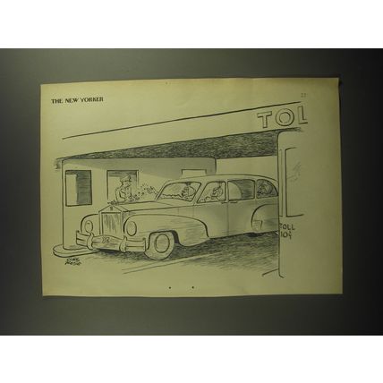 1947 Cartoon by Carl Rose - Toll 10¢