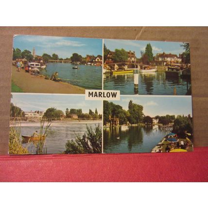 multiview, MARLOW, BUCKINGHAMSHIRE used postcard 1971 pm =