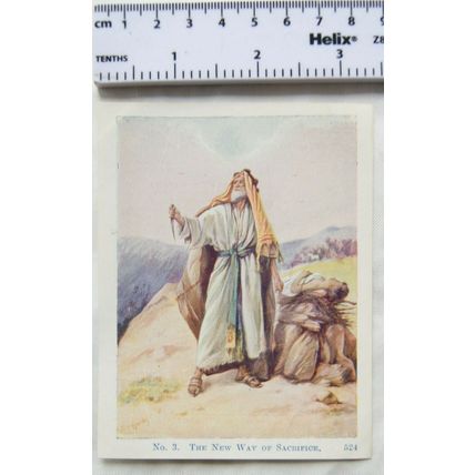 Vintage: Scholar's Lesson Pictures No. 3 The New Way of Sacrifice