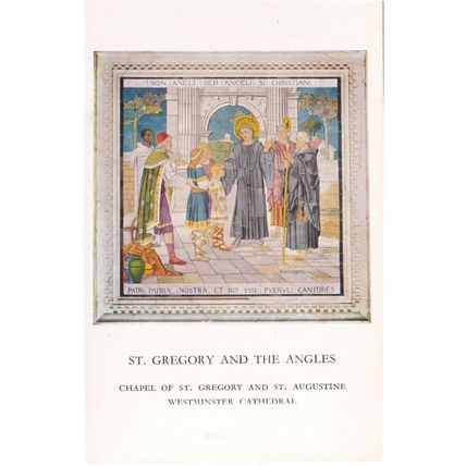 St Gregory & The Angles Westminster Cathedral Antique Postcard
