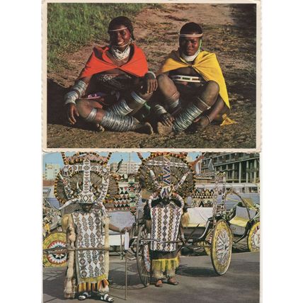 South African Girls Silver Bangles on Foot Jewellery 1960s Postcard