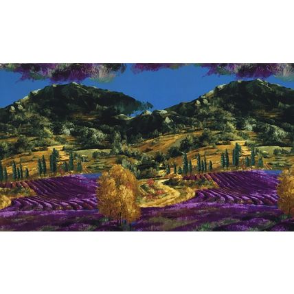 Fabric Panel Michael Miller Lavender Hills #41