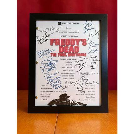 Freddy's Dead Production Notes- Cast-Signed- Autograph Reprints- Press Kit