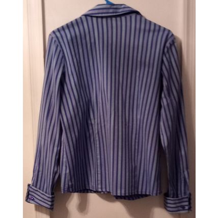 Pre-Owned Women’s JG Hook Blue Striped Shirt (Sz 10)