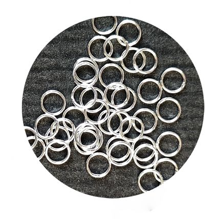 6mm 925 Sterling Silver Closed Soldiered Jump Ring Jewellery Making/Repair C108