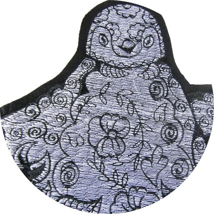 Penguin Iron On Badge Patch Embroidered Black And White Motif 30cm X 26cm P305