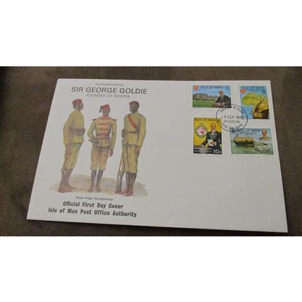 1975 Isle of Man FDC Cover - Sir George Goldie