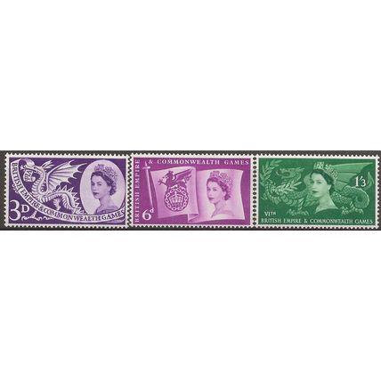 1958 Commonwealth Games Set SG567-569 Unmounted Mint