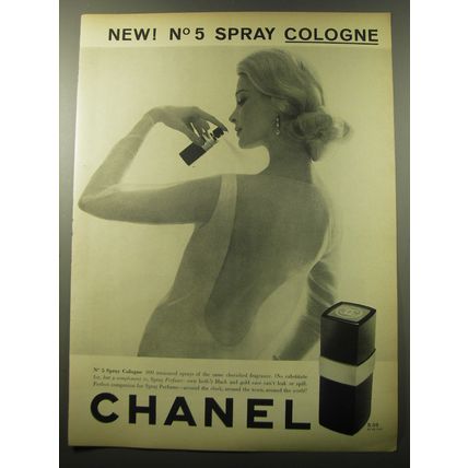 1960 Chanel No. 5 Spray Perfume Advertisement