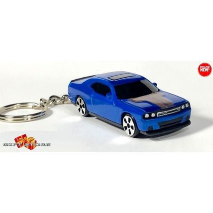 RARE KEYCHAIN BLUE DODGE CHALLENGER NEW CUSTOM Ltd Ed GREAT GIFT DISPLAY