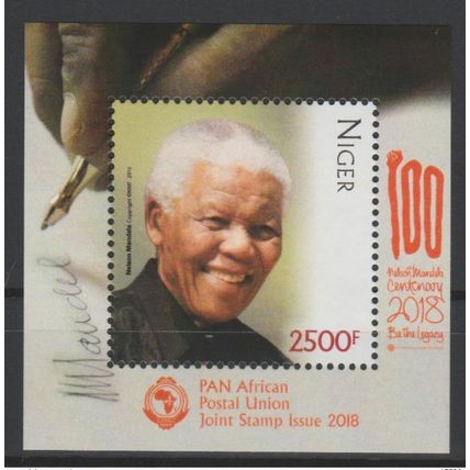 Niger 2018 Mi. ? S/S Joint Issue PAN African Postal Nelson Mandela 100 years