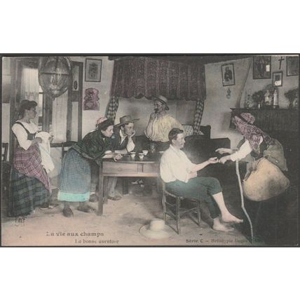 La Vie aux Champs, La Bonne Aventure, c.1905-10 - Heliotypie Dugas CPA