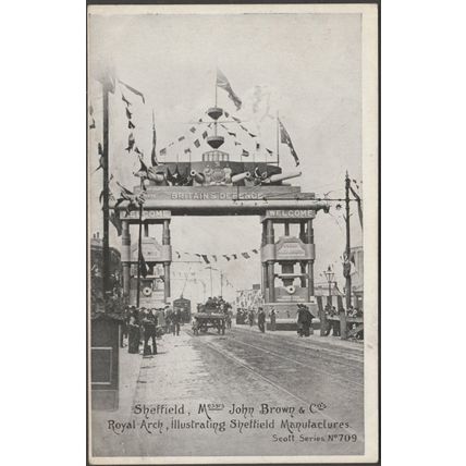 Messrs John Brown & Co's Royal Arch, Sheffield, 1905 - Scott Russell Postcard