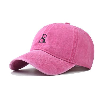 Cotton Adjustable Hat Panda Baseball Cap Embroidered