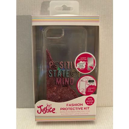 NEW Justice Positive State of Mind Fashion Protective Kit for iPhone 6/7/8
