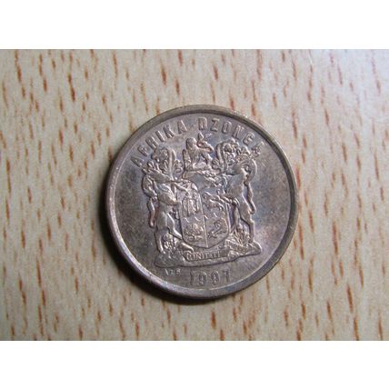 Suid Africa South Africa 1997 5 Cent Dzonga Coin