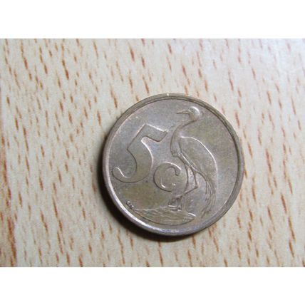 Suid Africa South Africa 1999 5 Cent Dzonga Coin