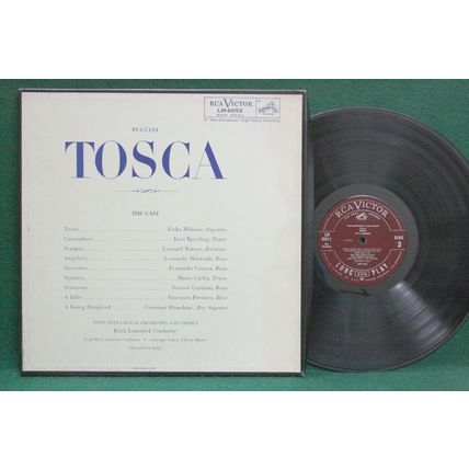Leinsdorf/Milanov/Bjoerling - Puccini: Tosca - LM 6052 - 2-LP - EX+