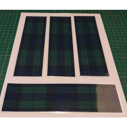 Tartan Bookmarks Book Purple/Green Markers Gift For Reader (X4)