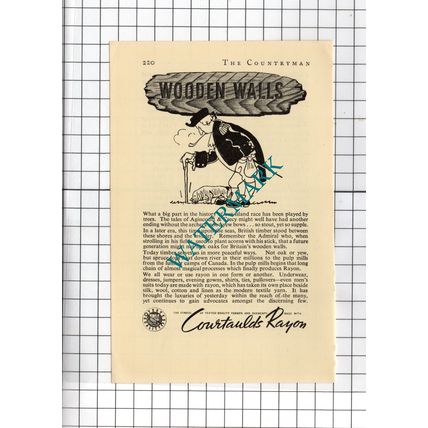 Courtaulds Rayon - 1938 Small Advert