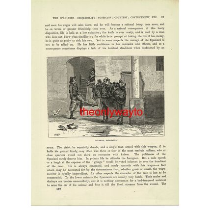 Milkman, Salamanca, Spain, Book Illustration (Print), c1880