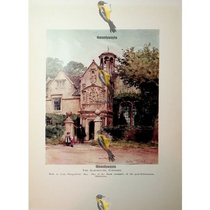 Almshouses, Corsham, Wiltshire, Book Illustration (Print), 1911