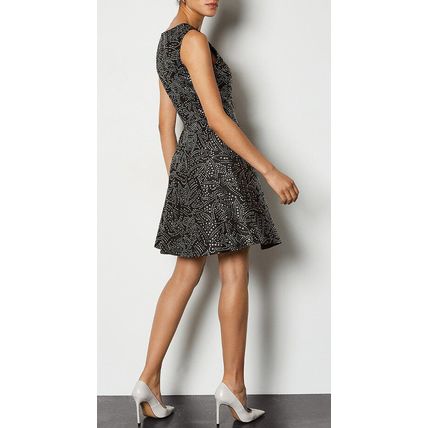 KAREN MILLEN Sparkly Skater Dress BNWT