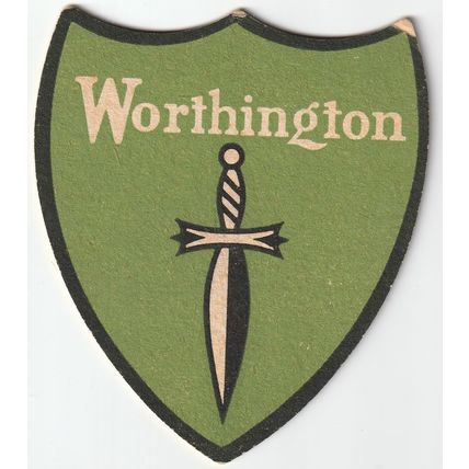 BEER MAT - WORTHINGTON BREWERY - WORTHINGTON - (Cat No 031) - (1957)